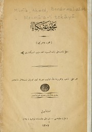 Cover of: Mecmū'a-'i tekāyā