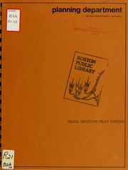 Cover of: Medical institution policy statement