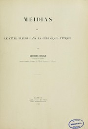 Cover of: Meidias et le style fleuri dans la céramique attique