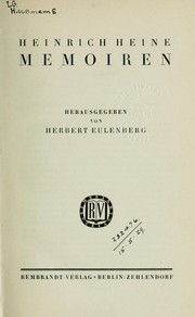 Memoiren by Heinrich Heine