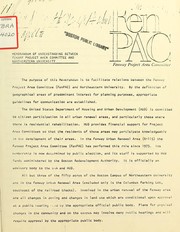 Cover of: Memorandum of understanding between fenway project area committee and northeastern university by Fenway Project Area Committee (FenPAC)