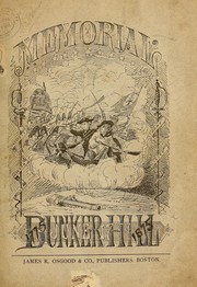 Cover of: Memorial. Bunker Hill, 1775, June 17th, 1875.