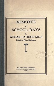 Cover of: Memories of school days