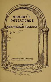 Cover of: Memory's potlatches