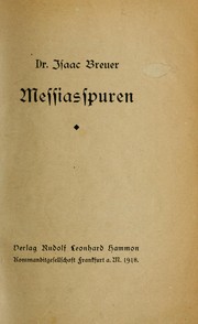 Cover of: Messiasspuren