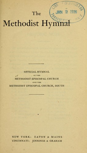 The Methodist hymnal (1905 edition) | Open Library