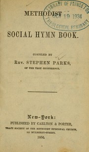 Cover of: Methodist social hymn book