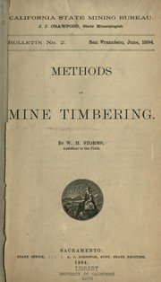 Cover of: Methods of mine-timbering