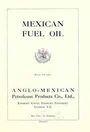 Cover of: Mexican fuel oil by Anglo-Mexican Petroleum Products Co