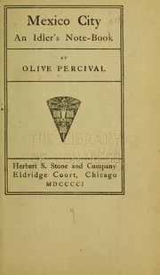 Cover of: Mexico City by Olive Percival