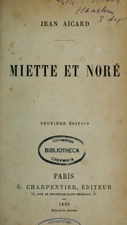 Cover of: Miette et Noré