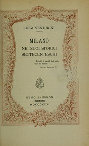 Cover of: Milano ne' suoi storici settecenteschi