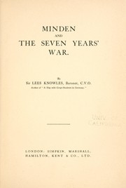 Cover of: Minden and the Seven Years' War