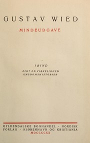 Cover of: Mindeudgave
