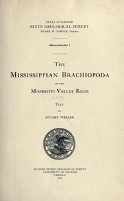 Cover of: The Mississippian Brachiopoda of the Mississippi Valley basin