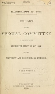 Cover of: Mississippi in 1883