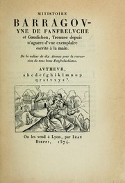 Cover of: Mitistoire barragovyne de Fanfrelvche et Gaudichon by Guillaume Des Autels