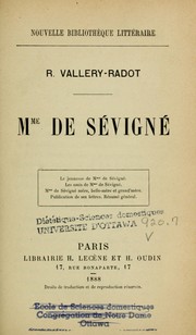 Cover of: Mme de Sévigné