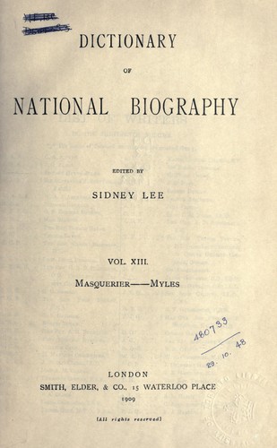 dictionary of national biography wikisource