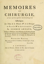 Cover of: Mémoires de chirurgie by George Arnaud de Ronsil