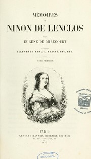 Cover of: Mémoires de Ninon de Lenclos by Eugène de Mirecourt