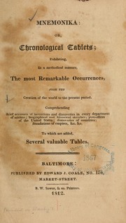 Cover of: Mnemonika by Darby, William