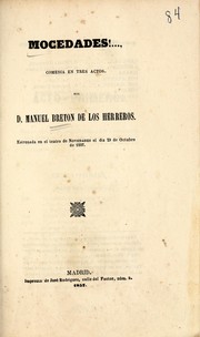 Cover of: !Mocedades!-- by Manuel Bretón de los Herreros