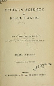 Cover of: Modern science in Bible lands
