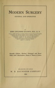 Cover of: Modern surgery, general and operative