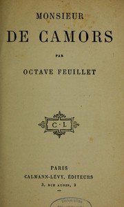 Cover of: Monsieur de Camors by Feuillet, Octave