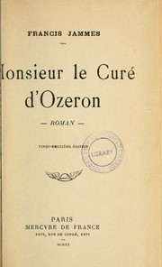 Cover of: Monsieur le curé d'Orezon: roman