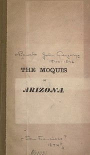 Cover of: The Moquis of Arizona