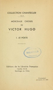 Cover of: Morceaux choisis de Victor Hugo