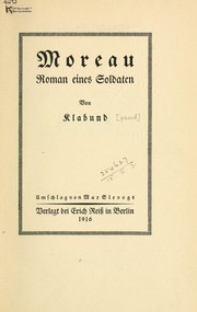 Cover of: Moreau: Roman eines Soldaten