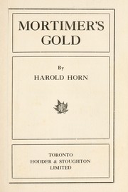 Cover of: Mortimer's gold