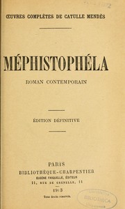 Cover of: Méphistophéla: roman contemporain