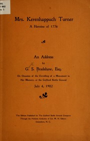 Cover of: Mrs. Kerenhappuch Turner: a heroine of 1776