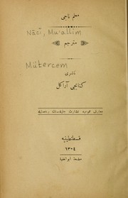 Cover of: Mütercem by Mu'allim Nācī