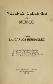 Cover of: Mujeres celebres de Mexico. by Carlos Hernández