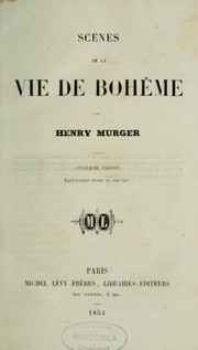 Cover of: Scènes de la vie de bohème