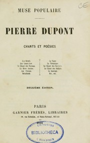 Cover of: Muse populaire by Dupont, Pierre