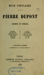 Cover of: Muse populaire: chants et poésies