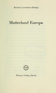 Cover of: Mutterland Europa