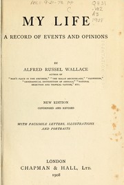 Cover of: My life by Alfred Russel Wallace