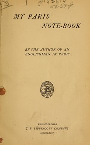 Cover of: My Paris note-book