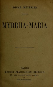 Cover of: Myrrha-Maria