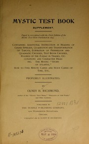 Cover of: The mystic test book by Olney H. Richmond