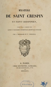 Mystère de Saint Crespin et Saint Crespinien by Crespin et Crespinien (Mystère)