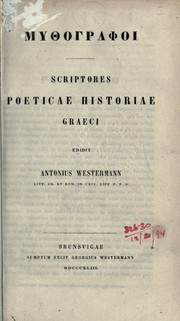 Cover of: Mythographoi: Scriptores poeticae historiae graeci
