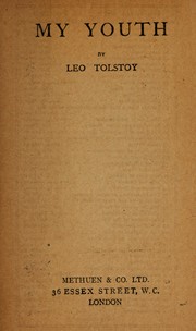Cover of: My youth by Lev Nikolaevič Tolstoy